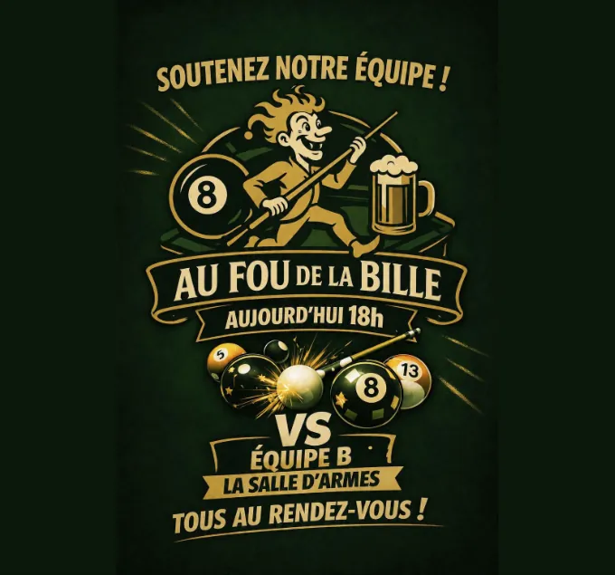 Affiche : Soutenez notre équipe !
